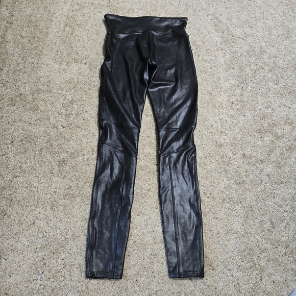 Spanx Faux Leather Moto Leggings - Picture 2 of 3